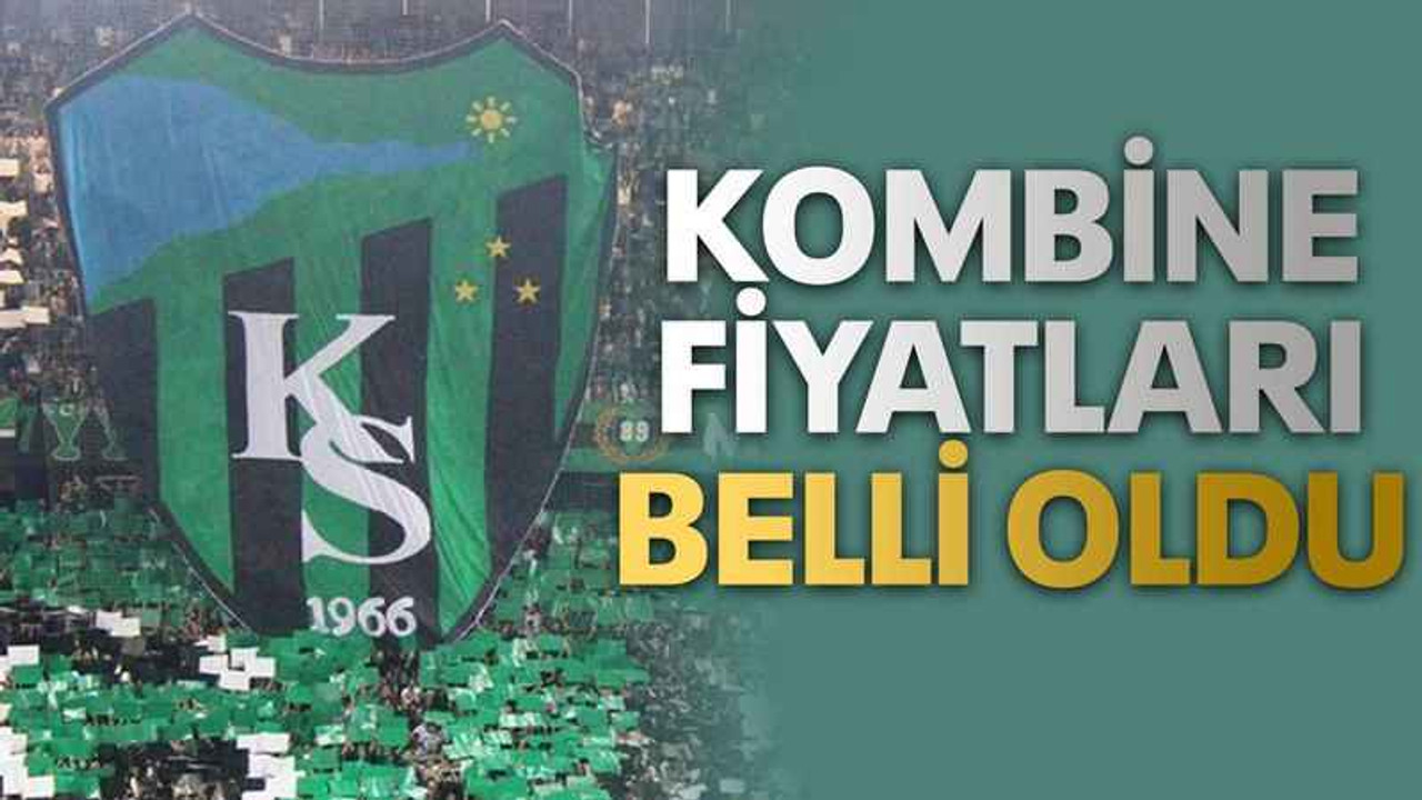 Kombine fiyatları belli oldu